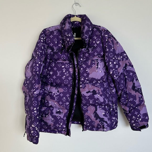 Bravest Studios Purple Camo Puffer NWOT - Picture 1 of 9